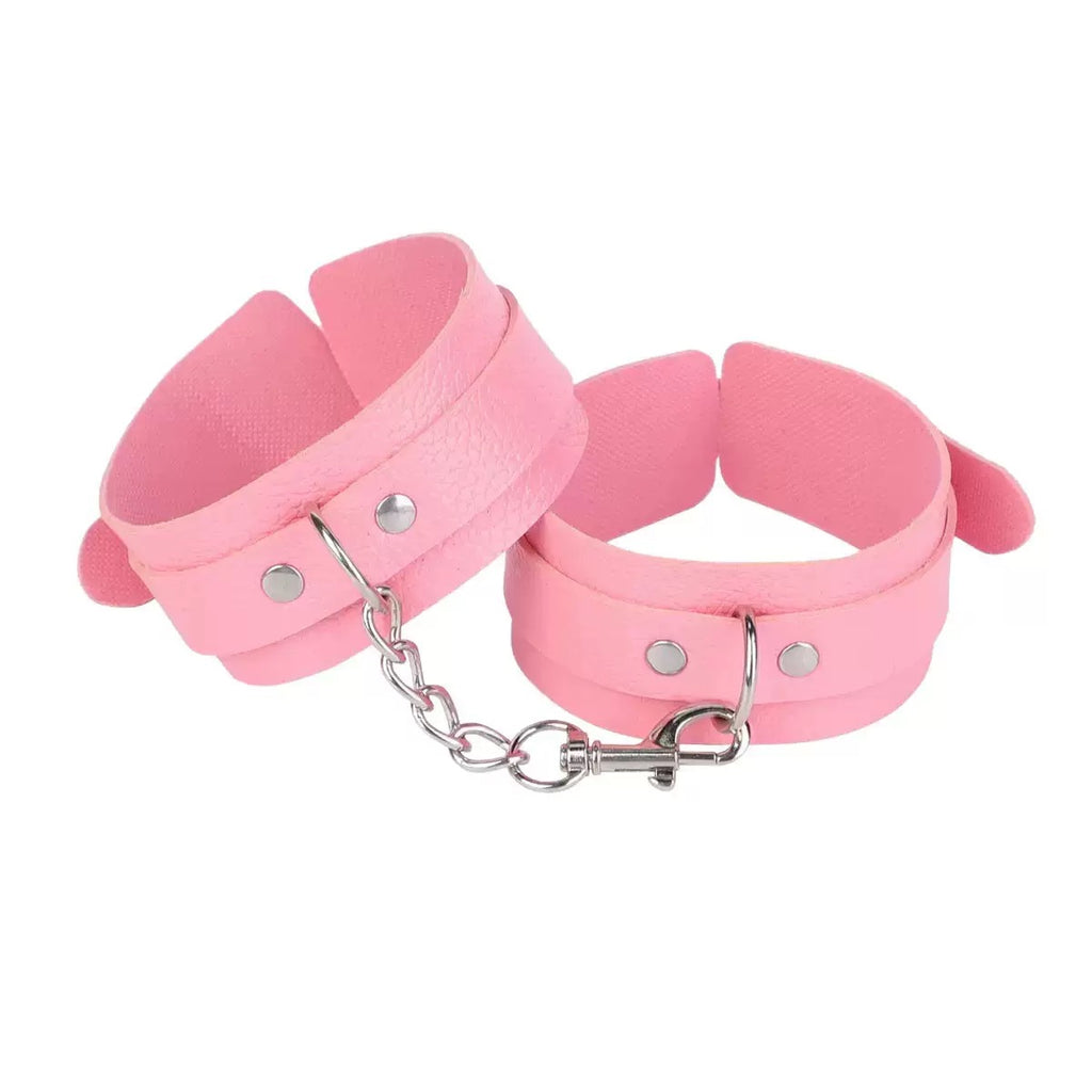 Faux Leather Bondage Cuffs