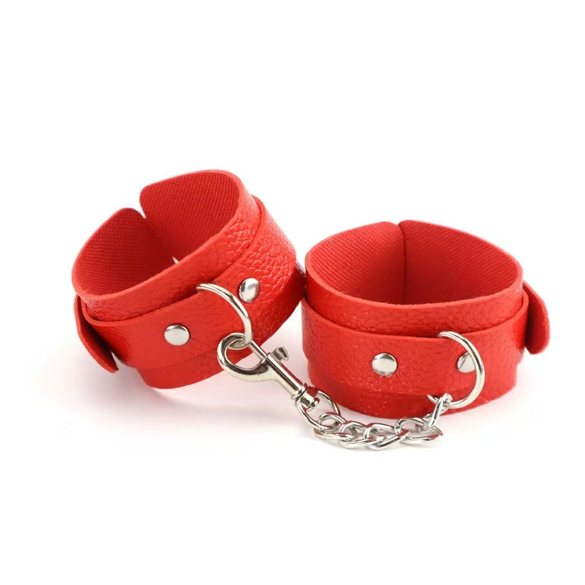 Faux Leather Bondage Cuffs