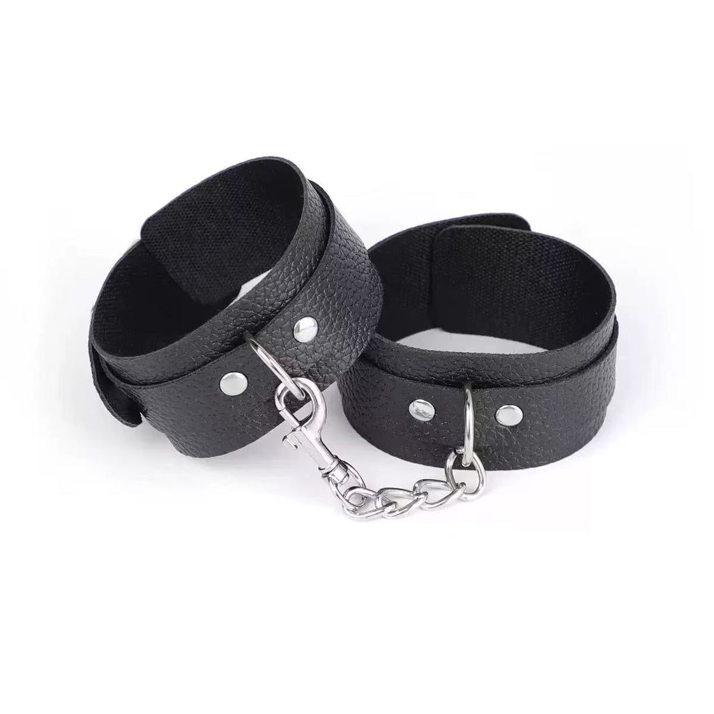Faux Leather Bondage Cuffs