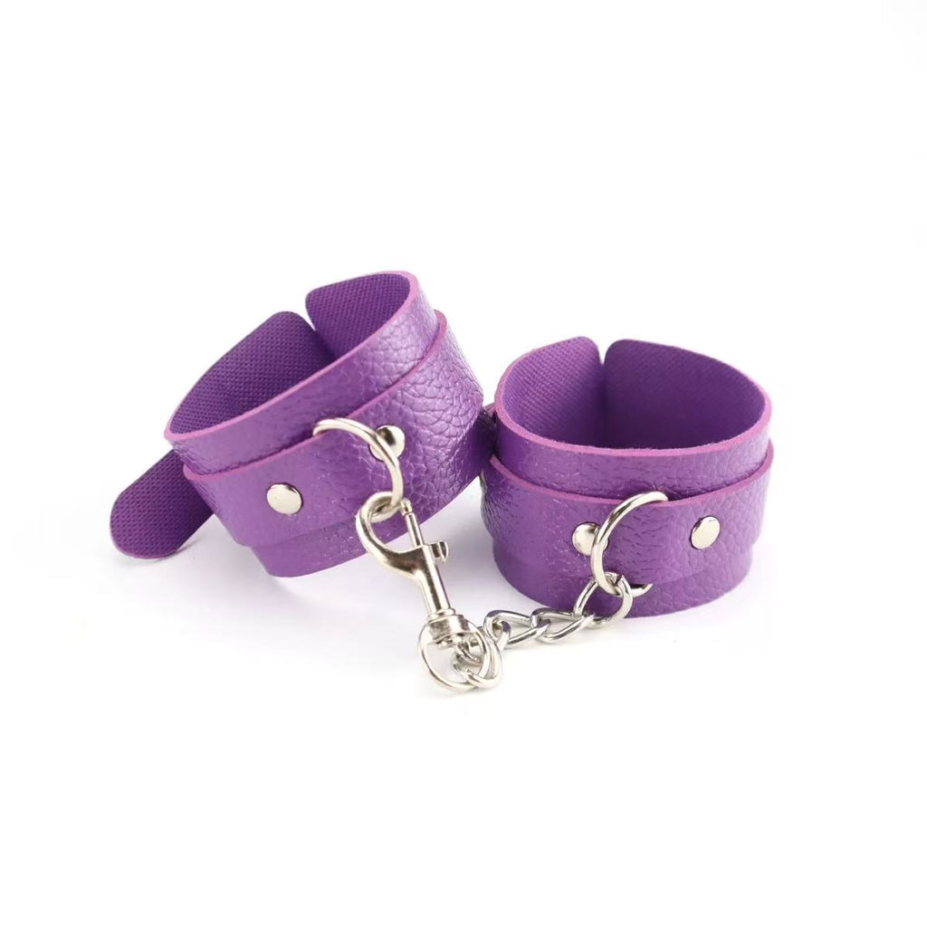 Faux Leather Bondage Cuffs