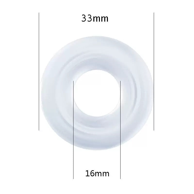 Silicone Smooth Penis Ring (3 pack)